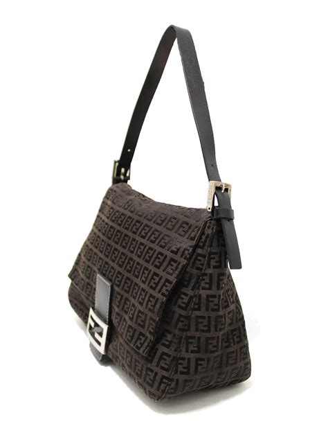 Authentic Fendi Baguette Shoulder Bag .